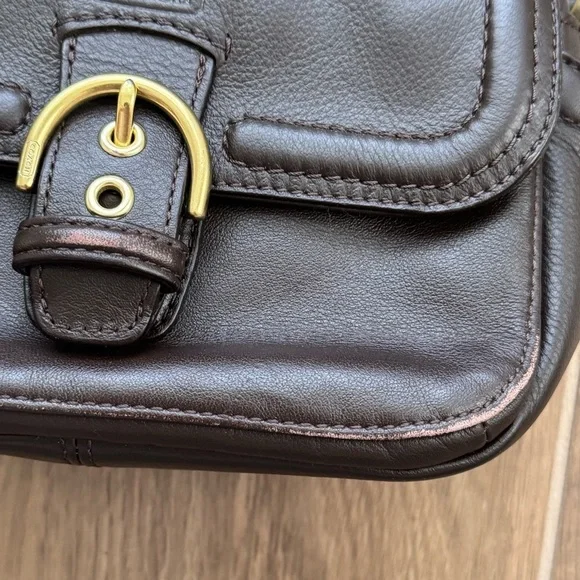 COACH F25150 Vintage Small Brown Campbell Camera Bag